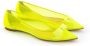 Christian Louboutin Zonneschijn Geel Mesh Platte Elegantie Yellow Dames - Thumbnail 4