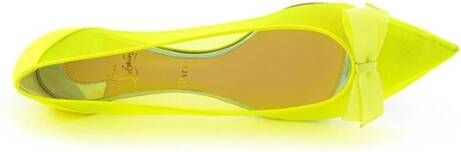 Christian Louboutin Platte Mesh Sneaker Yellow Dames