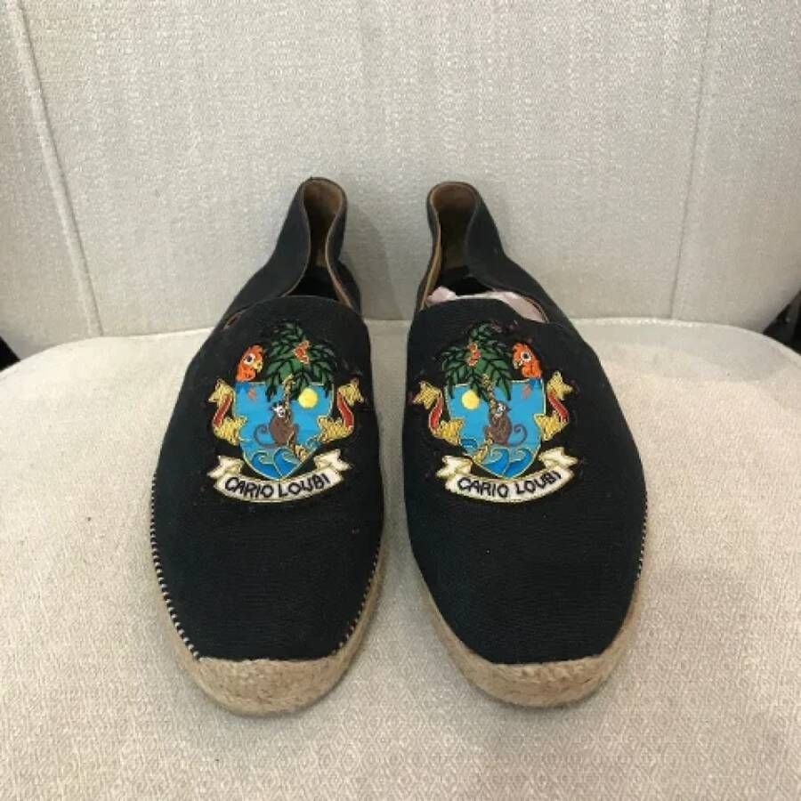 Christian Louboutin Pre-owned Canvas espadrilles Blue Dames