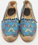 Christian Louboutin Pre-owned Canvas flats Blue Dames - Thumbnail 3