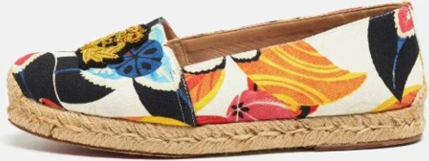 Christian Louboutin Pre-owned Canvas flats Multicolor Dames