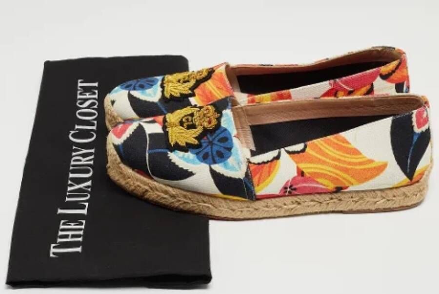 Christian Louboutin Pre-owned Canvas flats Multicolor Dames