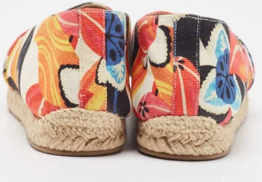 Christian Louboutin Pre-owned Canvas flats Multicolor Dames