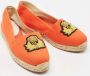 Christian Louboutin Pre-owned Canvas flats Orange Dames - Thumbnail 4