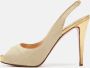 Christian Louboutin Pre-owned Canvas heels Beige Dames - Thumbnail 2