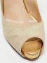 Christian Louboutin Pre-owned Canvas heels Beige Dames - Thumbnail 7