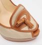 Christian Louboutin Pre-owned Canvas heels Beige Dames - Thumbnail 7