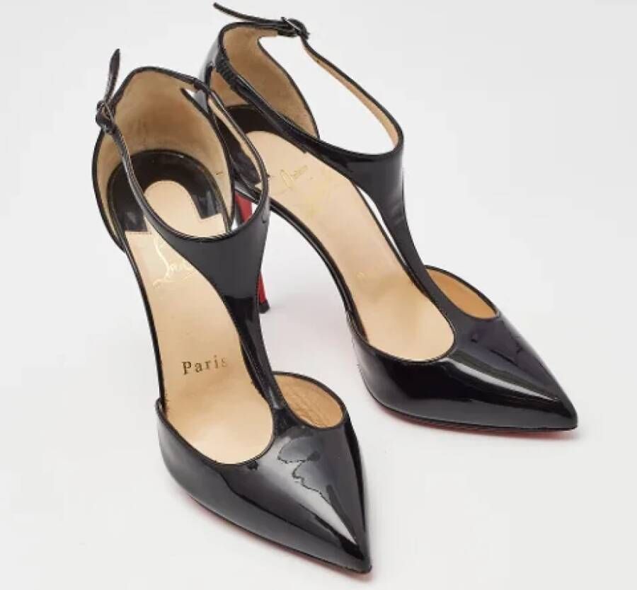 Christian Louboutin Pre-owned Canvas heels Black Dames