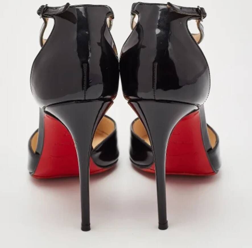 Christian Louboutin Pre-owned Canvas heels Black Dames