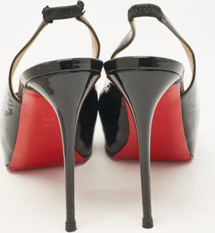 Christian Louboutin Pre-owned Canvas heels Black Dames