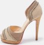 Christian Louboutin Pre-owned Canvas heels Brown Dames - Thumbnail 2