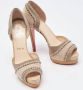 Christian Louboutin Pre-owned Canvas heels Brown Dames - Thumbnail 4