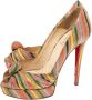 Christian Louboutin Pre-owned Canvas heels Multicolor Dames - Thumbnail 3