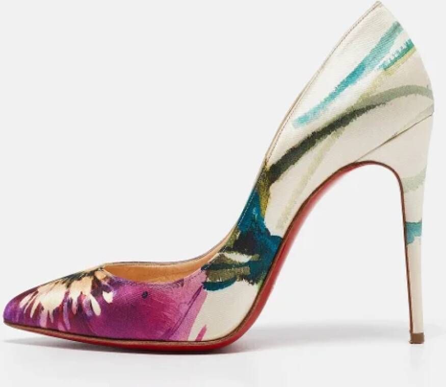 Christian Louboutin Pre-owned Canvas heels Multicolor Dames