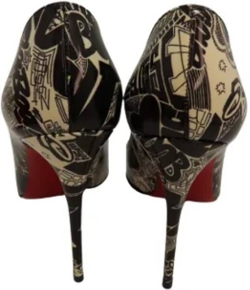 Christian Louboutin Pre-owned Canvas heels Multicolor Dames