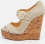 Christian Louboutin Pre-owned Canvas heels White Dames - Thumbnail 2