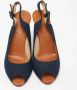 Christian Louboutin Pre-owned Canvas sandals Blue Dames - Thumbnail 3