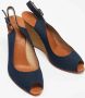 Christian Louboutin Pre-owned Canvas sandals Blue Dames - Thumbnail 4