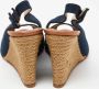 Christian Louboutin Pre-owned Canvas sandals Blue Dames - Thumbnail 5