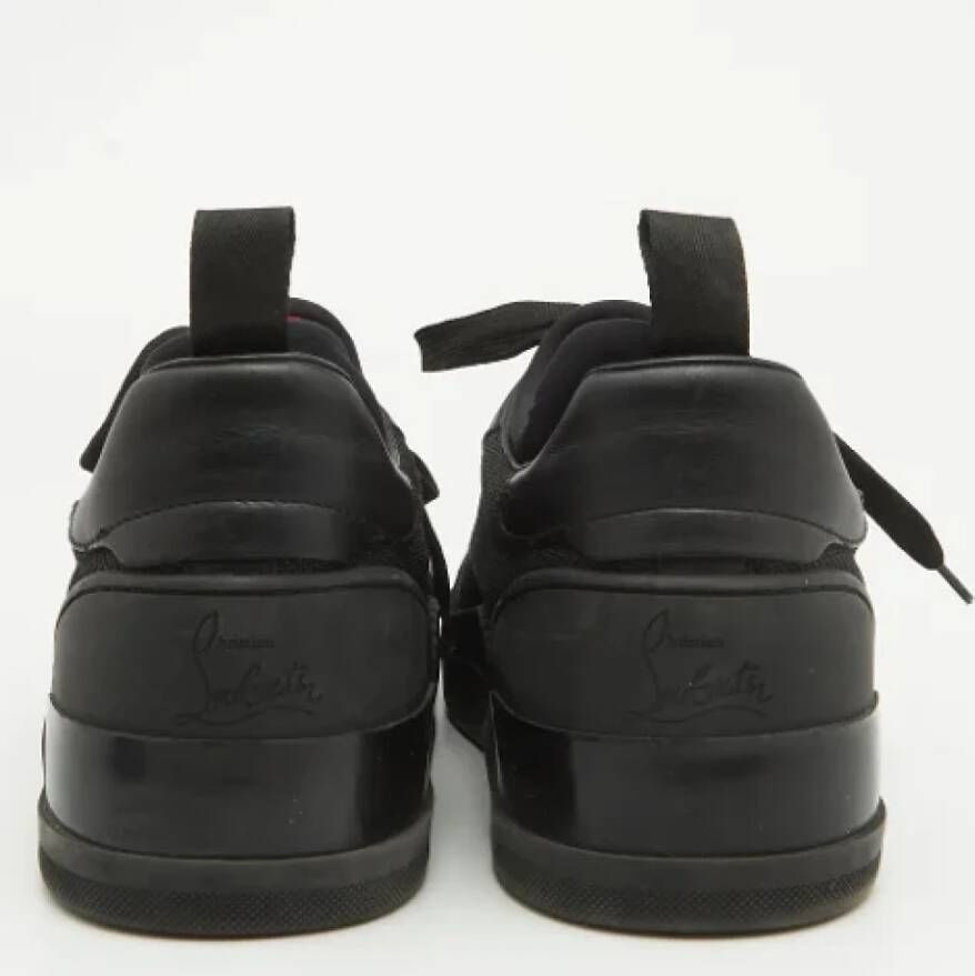 Christian Louboutin Pre-owned Canvas sneakers Black Heren