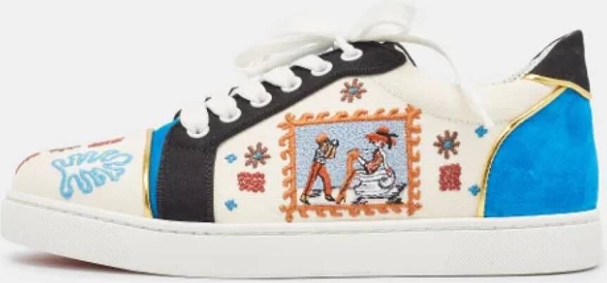 Christian Louboutin Pre-owned Canvas sneakers Multicolor Dames