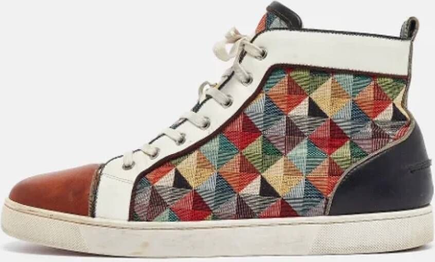 Christian Louboutin Pre-owned Canvas sneakers Multicolor Heren