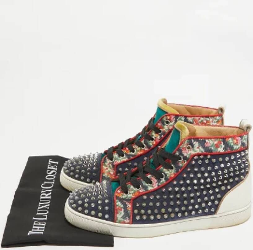 Christian Louboutin Pre-owned Canvas sneakers Multicolor Heren