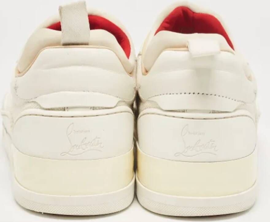 Christian Louboutin Pre-owned Canvas sneakers White Heren