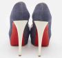 Christian Louboutin Pre-owned Denim heels Blue Dames - Thumbnail 3