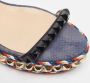 Christian Louboutin Pre-owned Denim sandals Black Dames - Thumbnail 7