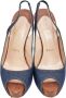 Christian Louboutin Pre-owned Denim sandals Blue Dames - Thumbnail 2