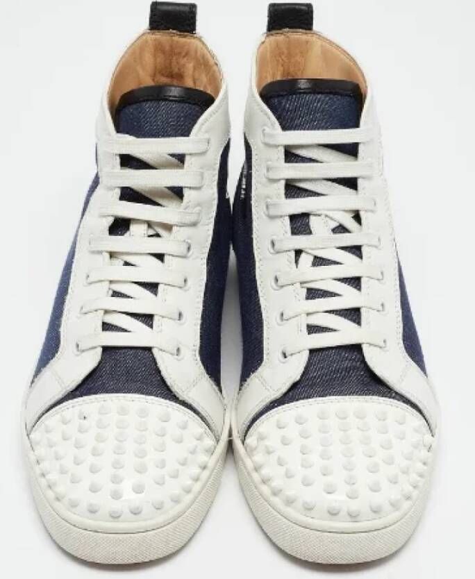 Christian Louboutin Pre-owned Denim sneakers Multicolor Heren