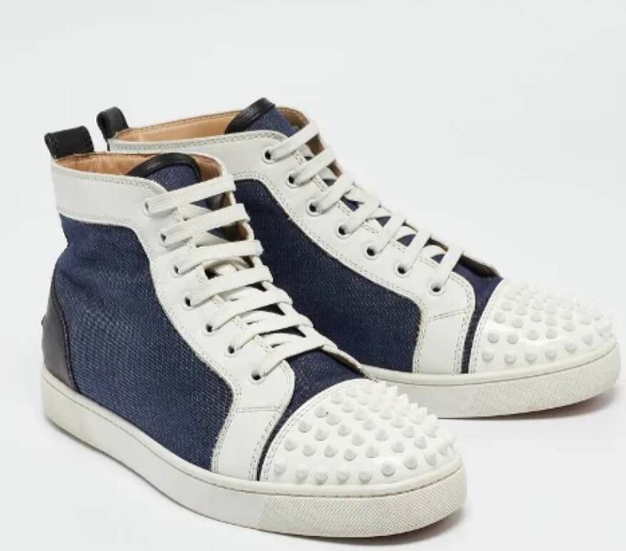 Christian Louboutin Pre-owned Denim sneakers Multicolor Heren