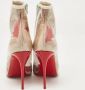 Christian Louboutin Pre-owned Fabric boots Beige Dames - Thumbnail 4