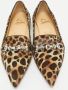 Christian Louboutin Pre-owned Fabric flats Brown Dames - Thumbnail 2