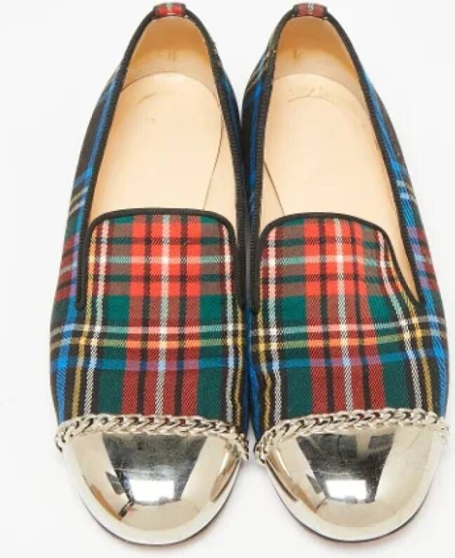 Christian Louboutin Pre-owned Fabric flats Multicolor Dames
