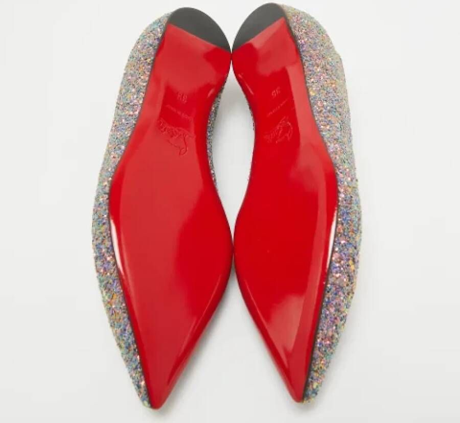 Christian Louboutin Pre-owned Fabric flats Multicolor Dames