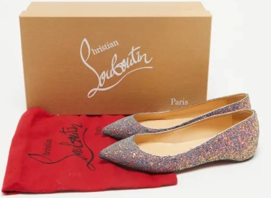 Christian Louboutin Pre-owned Fabric flats Multicolor Dames