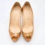 Christian Louboutin Pre-owned Fabric heels Beige Dames - Thumbnail 3