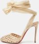 Christian Louboutin Pre-owned Fabric heels Beige Dames - Thumbnail 2