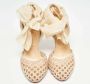 Christian Louboutin Pre-owned Fabric heels Beige Dames - Thumbnail 3