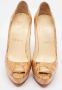 Christian Louboutin Pre-owned Fabric heels Beige Dames - Thumbnail 2