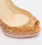 Christian Louboutin Pre-owned Fabric heels Beige Dames - Thumbnail 6