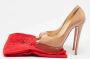 Christian Louboutin Pre-owned Fabric heels Beige Dames - Thumbnail 7