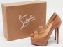 Christian Louboutin Pre-owned Fabric heels Beige Dames - Thumbnail 7