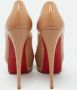 Christian Louboutin Pre-owned Fabric heels Beige Dames - Thumbnail 3