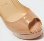 Christian Louboutin Pre-owned Fabric heels Beige Dames - Thumbnail 5