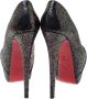 Christian Louboutin Pre-owned Fabric heels Black Dames - Thumbnail 4