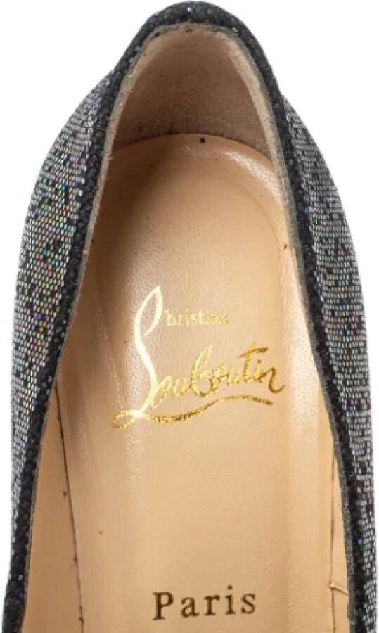 Christian Louboutin Pre-owned Fabric heels Black Dames