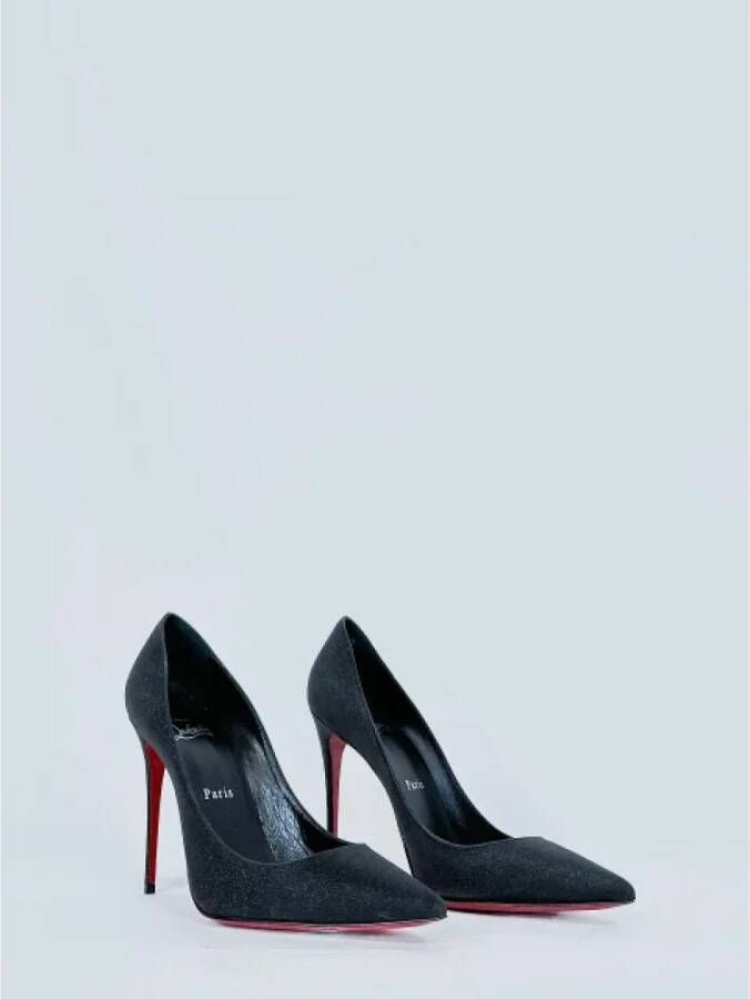 Christian Louboutin Pre-owned Fabric heels Black Dames